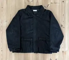 デニムパテッドブルゾン ブラック S