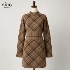 eimy istoire チェック柄 ニットワンピース ハイネックのサムネイル