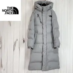 ノースフェイス　ロングダウン　ベンチコート　ドライベント　メンズS　グレー