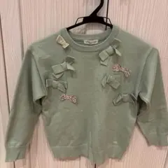 Biguette ミントグリーンニット