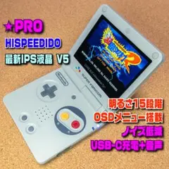 IPS液晶V5 ゲームボーイアドバンスSP SFC 本体+USB-C+ノイズ低減