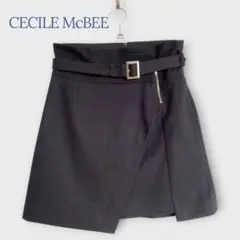＊CECIL McBEE＊ Mサイズ ミニスカート ラップスカート ベルト付き