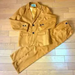 値下げ【子供服】マスタード色 スーツ・ブレザー セット 130cm