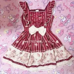 エペティス いちご柄JSK ヘッドドレス付き エペティス いちご柄JSK ヘッドドレス付き - メルカリ