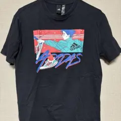 adidas グラフィック Tシャツ L ブラック