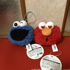 セサミストリート フェイスマスコット 2体セット