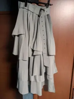 REDYAZELアシンメトリー プリーツフリルスカートのサムネイル