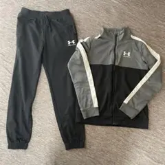 Under Armour ジャージ上下セット YXL 160グレー/ブラック