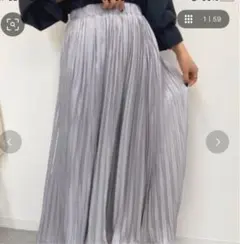 値下げ！キラキラプリーツスカートのサムネイル