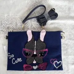 【新品】terami フレンチブルドッグ　2way バッグ　iPadケースにも