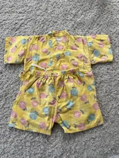 果物柄 黄色 甚平 ~95cm