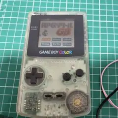 【動作確認済】　ゲームボーイカラー 本体 クリア　充電アダプタ　ソフト11本
