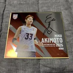 佐藤淑乃 シークレットサイン色紙 バレーボール女子日本代表 09/70