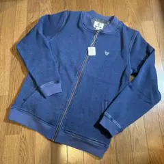 VISSLA ネイビー ジップアップ トレーナー L