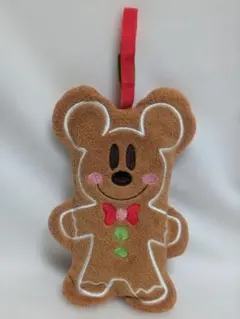 ディズニー　クリスマス　エコバッグ　ジンジャーマン　ミッキー