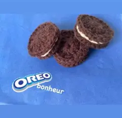 オレオクッキー風 あみぐるみ 3個セット