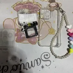 15pro iPhoneクリアケースとストラップセット