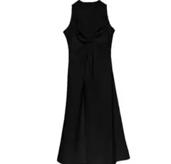 anuans ツイストギャザーワンピース