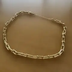 ゴールドリンクチェーンネックレス