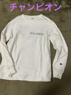 Champion WYOMING ロングスリーブ Tシャツ S