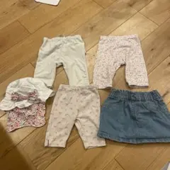 女の子 キッズ ベビー服 まとめ売り 保育園着 帽子 パンツ スカート