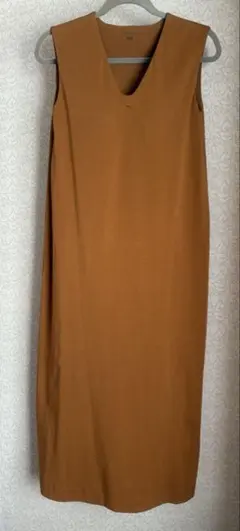 UNIQLO マメクロゴウチ　エアリズムコットンブラワンピース　ブラウン