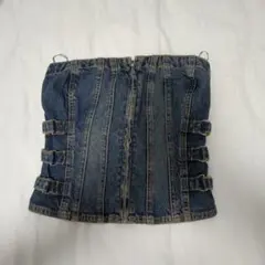 ZARA デニムビスチェ S