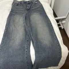 ワイドレッグデニム ライトブルー