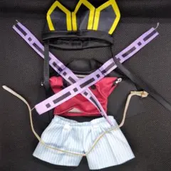 17cmラブブ服 ぬい服 童磨衣装 扇がないので安くしました 鬼滅の刃