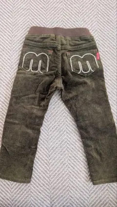 MIKI HOUSE コーデュロイパンツ 90cm カーキ系