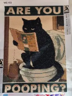 ダイヤモンド ペインティング アート 猫 完成品