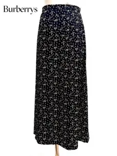美品 Burberrys バーバリー 小花柄 ロングスカート