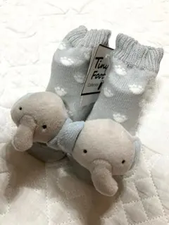 ★新品未使用★ ベビー　ラトルソックス　ぞう