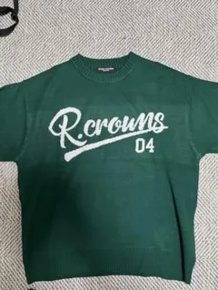 R.croums 04 ロゴ入りニットセーター