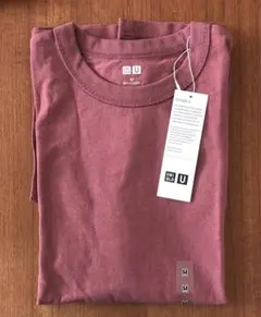 【新品・未着用】UNIQLO U クルーネックT men Mサイズ PINK