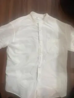 UNIQLOユニクロスタンドホワイトバンドカラーシャツ