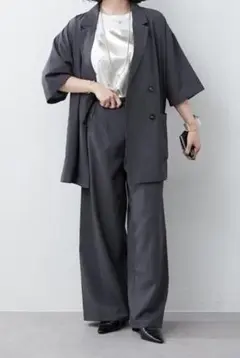 ナイスクラップ 　セットアップ　ジャケット ワイドパンツ テーラード スラックス