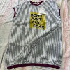 MARKEY'S HOGAN 半袖ワンピース 青白ストライプ