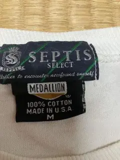 SEPTIS SELECT MEDALLION Tシャツ M ホワイト