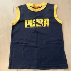 PUMA ノースリーブ タンクトップ 130cm ネイビー イエローのサムネイル