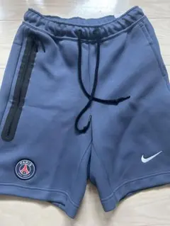 極上モデル】NIKE × パリサンジェルマン テックフリースショーツ 紺 M