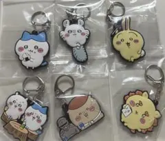 ちいかわ　ハチワレ　うさぎ　モモンガ　ラバーキーホルダー2　6点セット