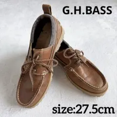 G.H.BASS MANCHESTER レザー モカシンシューズ US9.5 茶のサムネイル