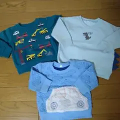 車両デザイン　働く車 トレーナー3点セット　トミカ プラレール