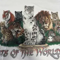 90's アニマルTシャツ HABITAT usa製 シングルステッチのサムネイル