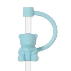 スターバックスリユーザブルカップ専用ストローキャップベアリスタ　ブルー　青