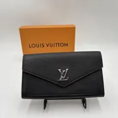 ルイヴィトン LOUIS VUITTON 長財布 ポルトフォイユ マイロックミー 二つ折り フラップ M62530 ブラック 美品】ルイヴィトン ポルトフォイユ マイロックミー 長財布 ノワール