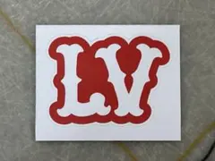 【希少】ルイヴィトン Lovers ステッカー LV 赤