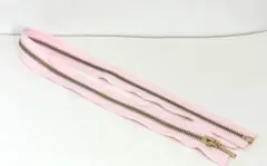 YKK 金属ファスナー ゴールド ピンク 65cm DA8DR4 7085853