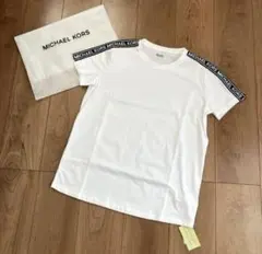 マイケルコース メンズ Tシャツ ロゴ 白 人気！ Mサイズ 【新品】